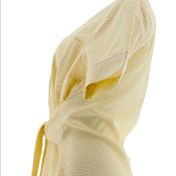 Denim & co yellow seersucker shirt dress size 1X - Picture 3 of 9